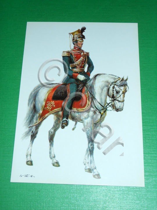 Cartolina Militaria Uniformi - Austrian Empire ( 1854 )