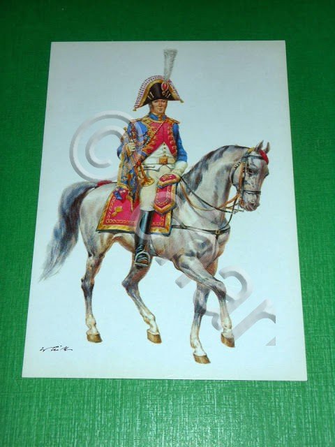 Cartolina Militaria Uniformi - French Empire - Grenadiere zu Pferd | Immagine Gallery 2