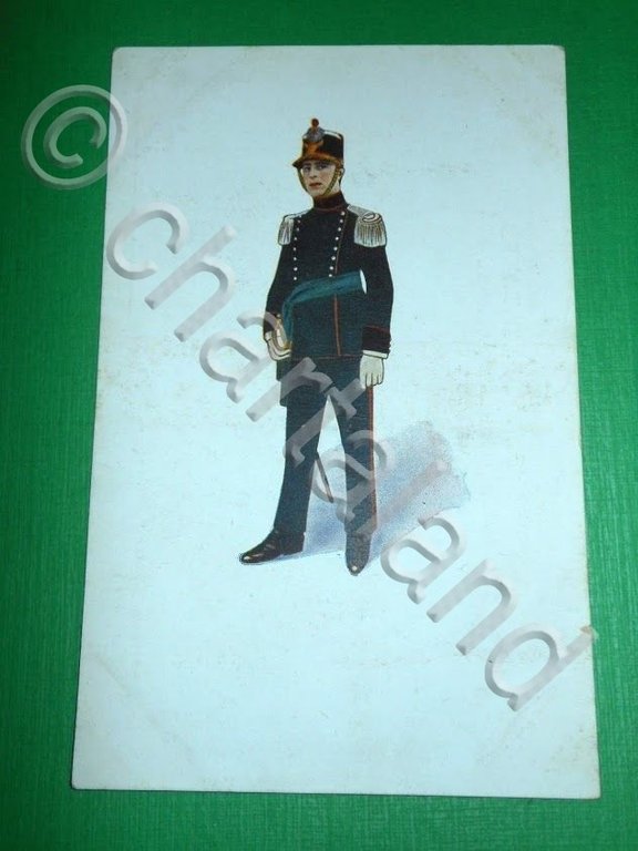 Cartolina Militaria Uniformi - Ufficiale del Reggimento di Fanteria Savoia …