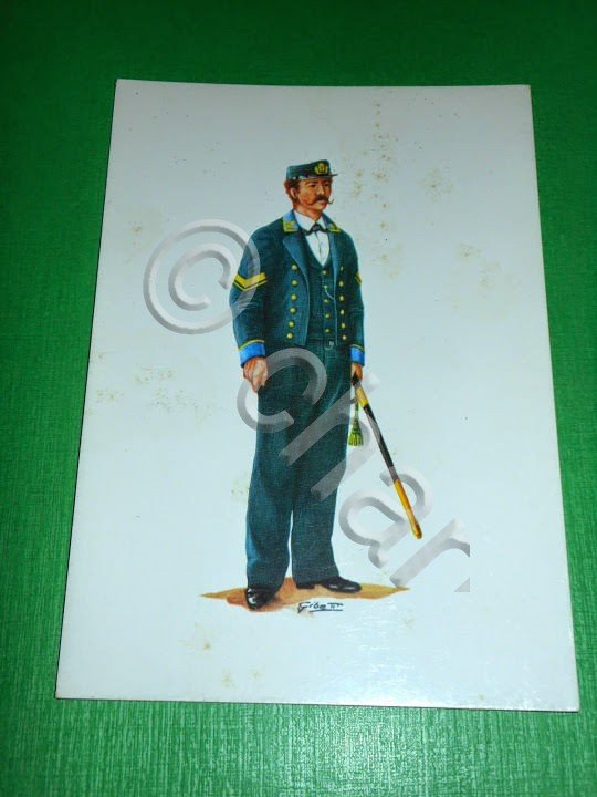 Cartolina Militaria Uniformi Guardia di Finanza - Sottobrigadiere di mare