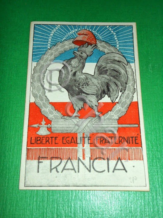 Cartolina Militaria WWI - Gli alleati: Francia 1918 ca..