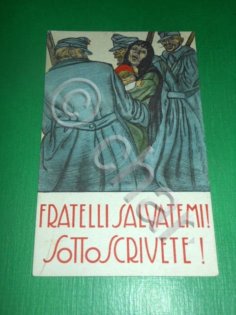 Cartolina Militaria WWI - Propaganda Prestito Nazionale 1917 ca.