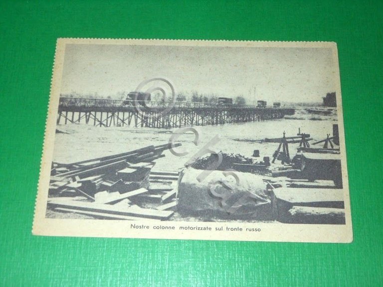 Cartolina Militaria WWII - Nostre colonne motorizzate sul fronte russo …