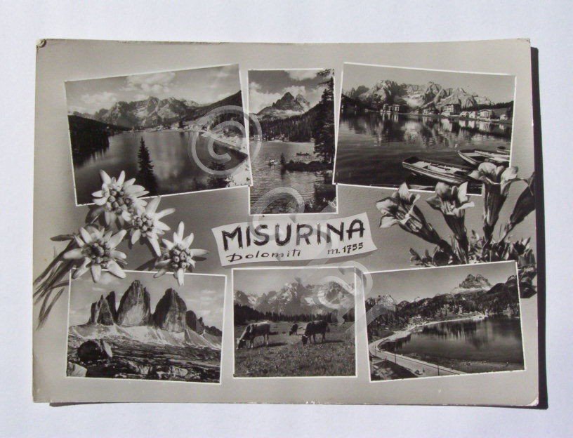 Cartolina Misurina (Belluno) - Vedute diverse 1968