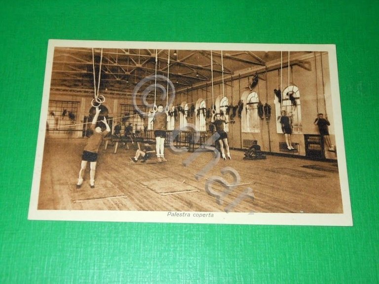 Cartolina Modena - R. Accademia Militare - Palestra coperta 1925 …