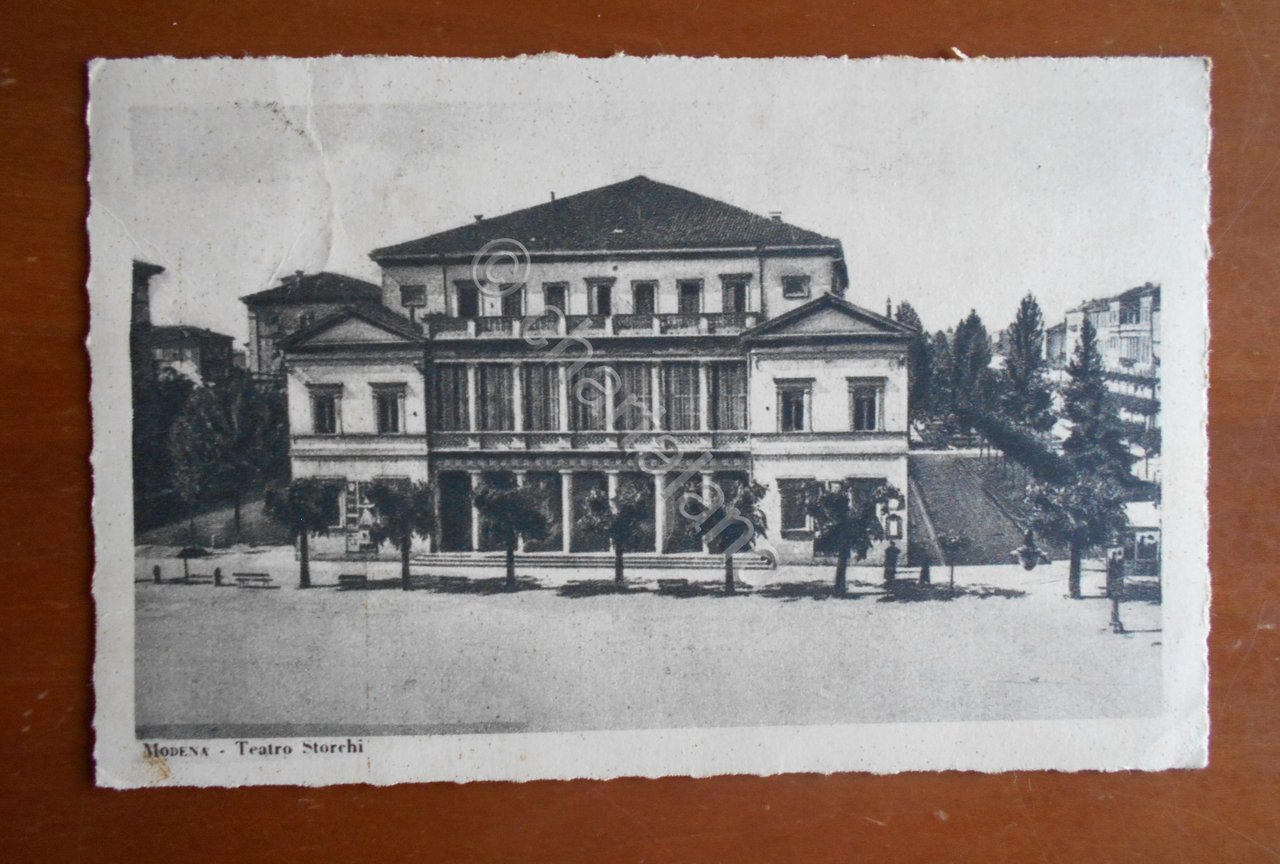 Cartolina Modena - Teatro Storchi - 1933