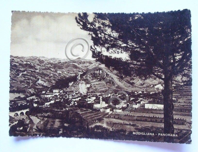 Cartolina Modigliana - Panorama 1957. | Immagine principale