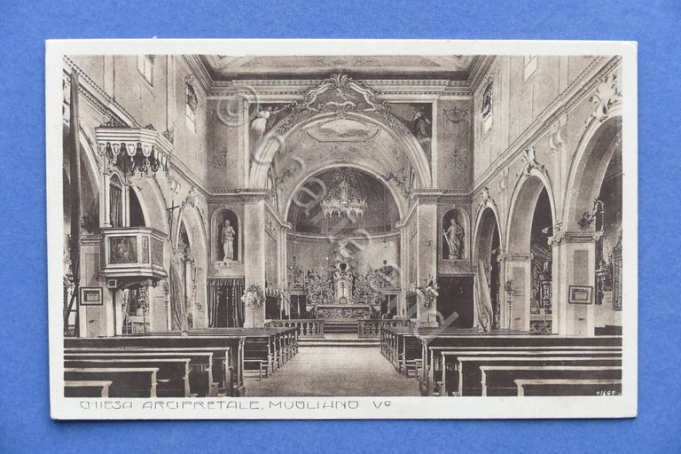 Cartolina Mogliano Veneto - Chiesa Arcipretale - 1925 ca.