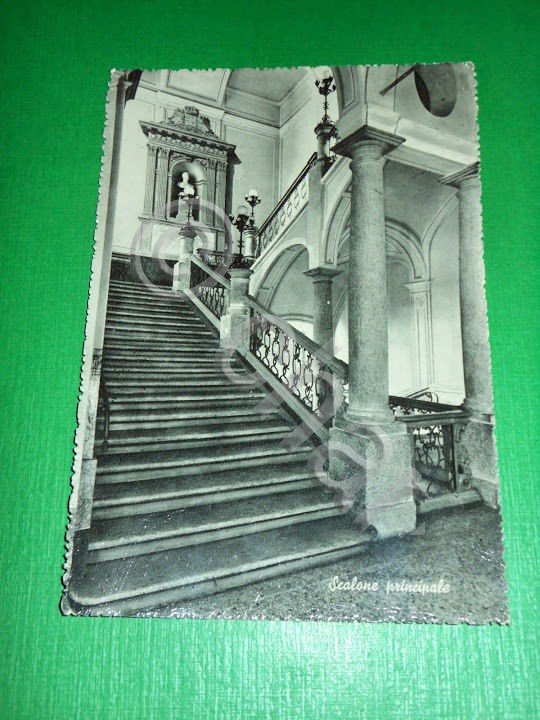 Cartolina Moncalieri - Real Collegio Carlo Alberto - Scalone principale …