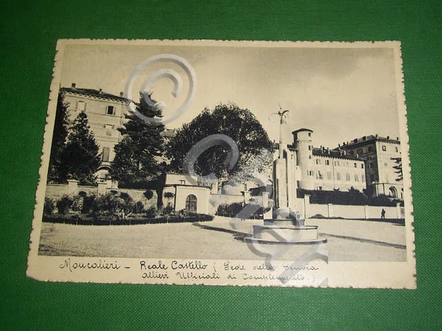 Cartolina Moncalieri - Reale Castello ( Scuola Allievi Ufficiali ) …
