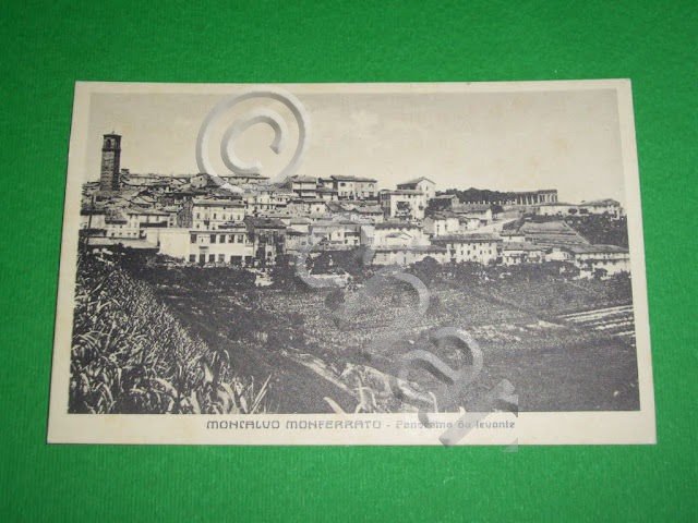 Cartolina Moncalvo Monferrato ( Asti ) - Panorama da levante …