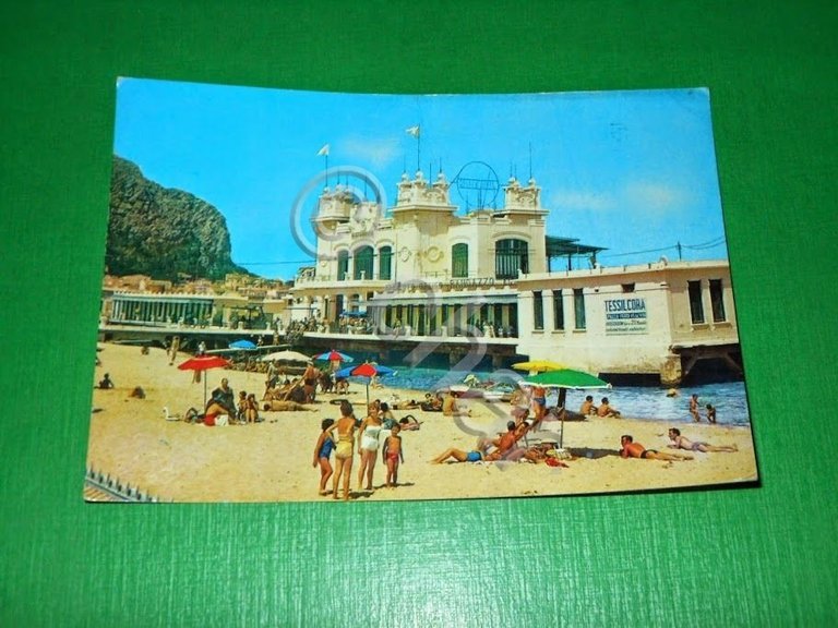 Cartolina Mondello ( Palermo ) - Particolare 1964