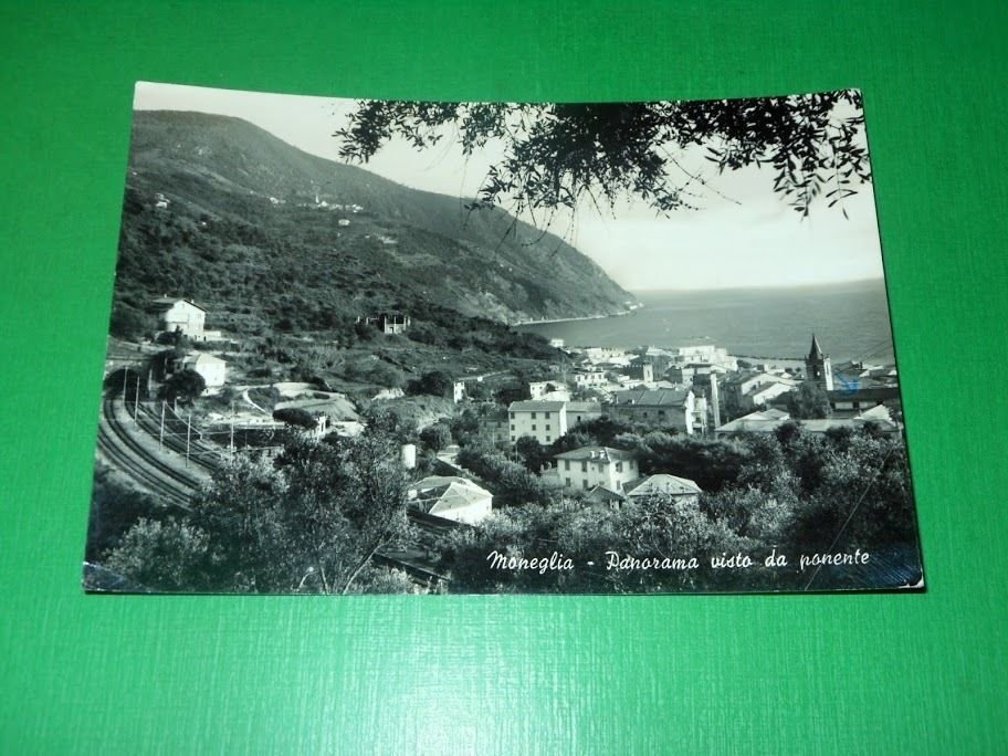 Cartolina Moneglia - Panorama visto da ponente 1963.