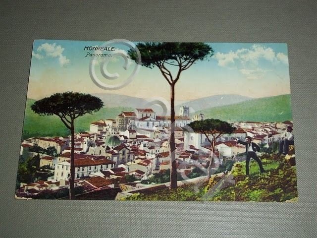 Cartolina Monreale - Panorama 1919