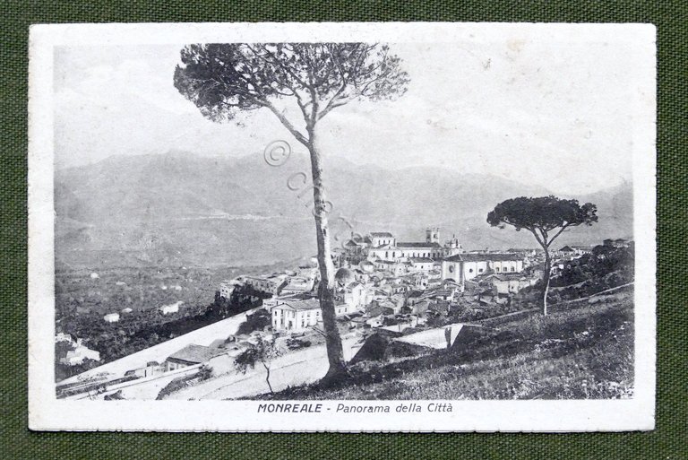 Cartolina Monreale - Panorama della Città -1910 ca.