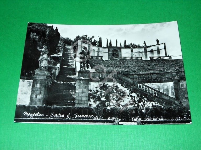 Cartolina Monselice - Esedra S. Francesco 1960 ca.