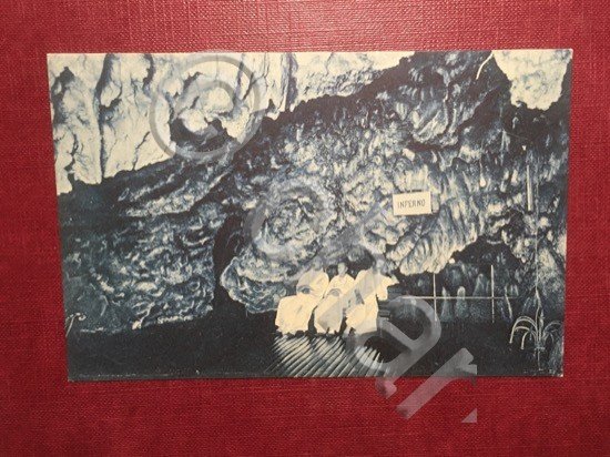 Cartolina Monsummano - Grotta Giusti - L'Inferno - 1908 ca.