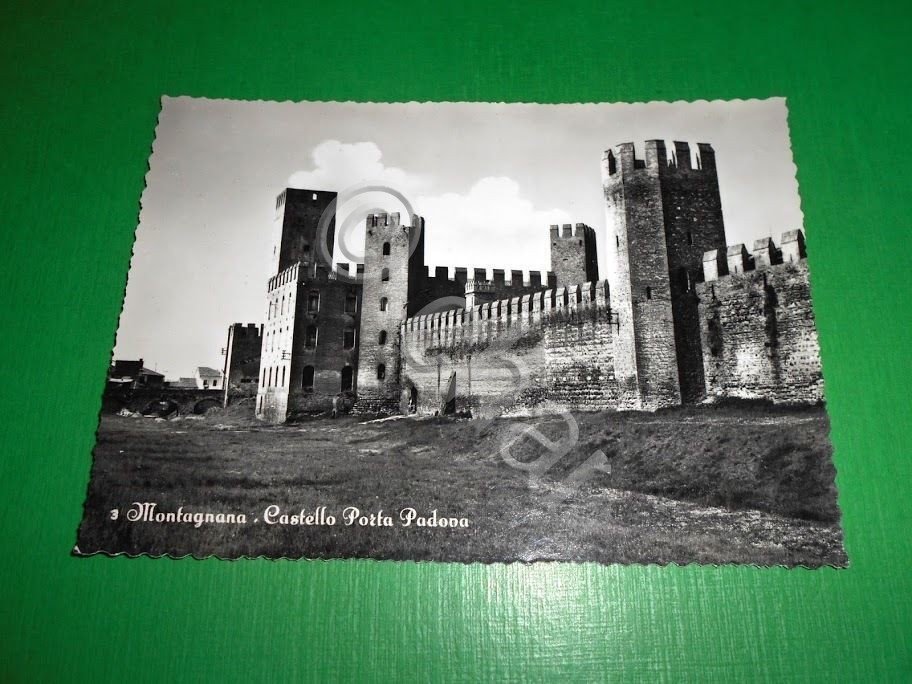 Cartolina Montagnana - Castello Porta Padova 1950 ca.