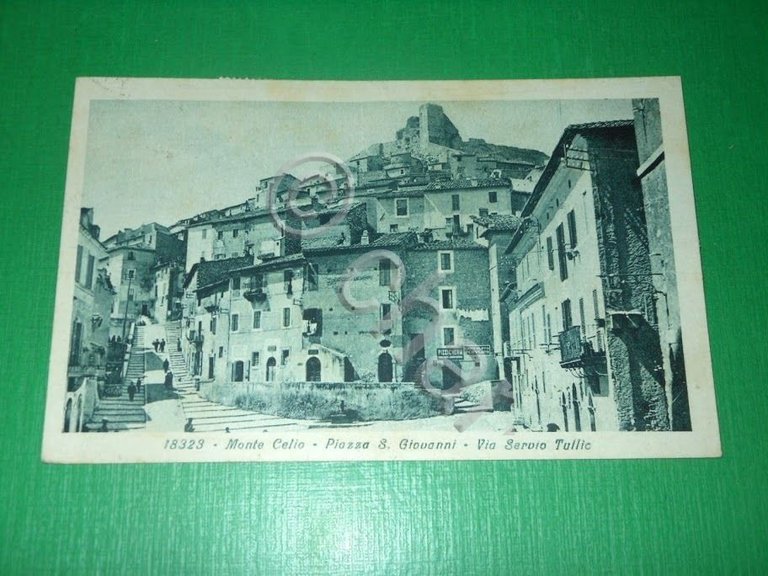 Cartolina Monte Celio - Piazza S. Giovanni - Via Servio …