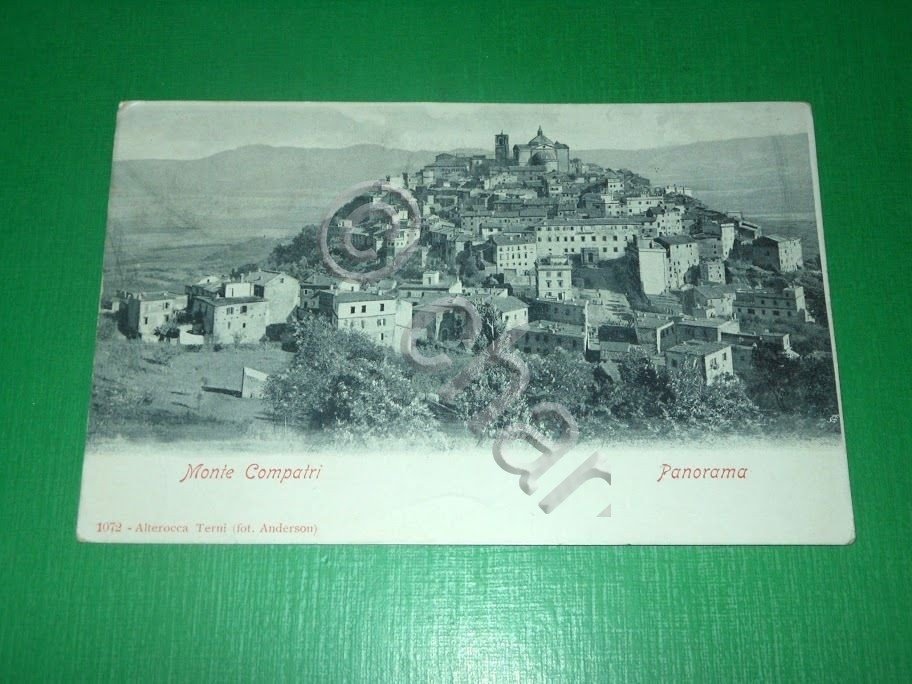 Cartolina Monte Compatri - Panorama 1904.