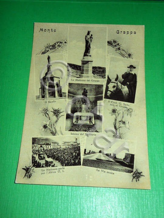 Cartolina Monte Grappa - Vedute diverse 1950 ca