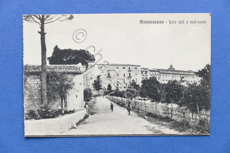 Cartolina Montecassino - Lato sud e sud-ovest - 1910 ca..