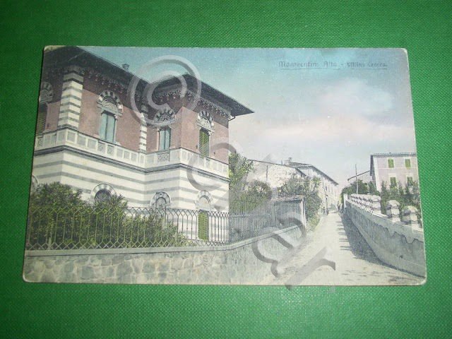 Cartolina Montecatini Alto - Villino Crocco 1910