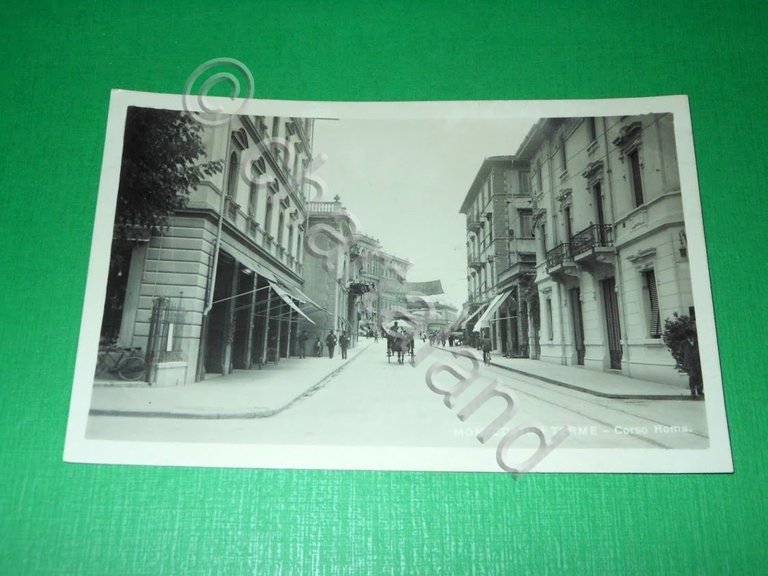 Cartolina Montecatini Terme - Corso Roma 1930 ca.