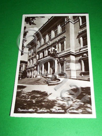 Cartolina Montecatini Terme - Palazzo Comunale 1948