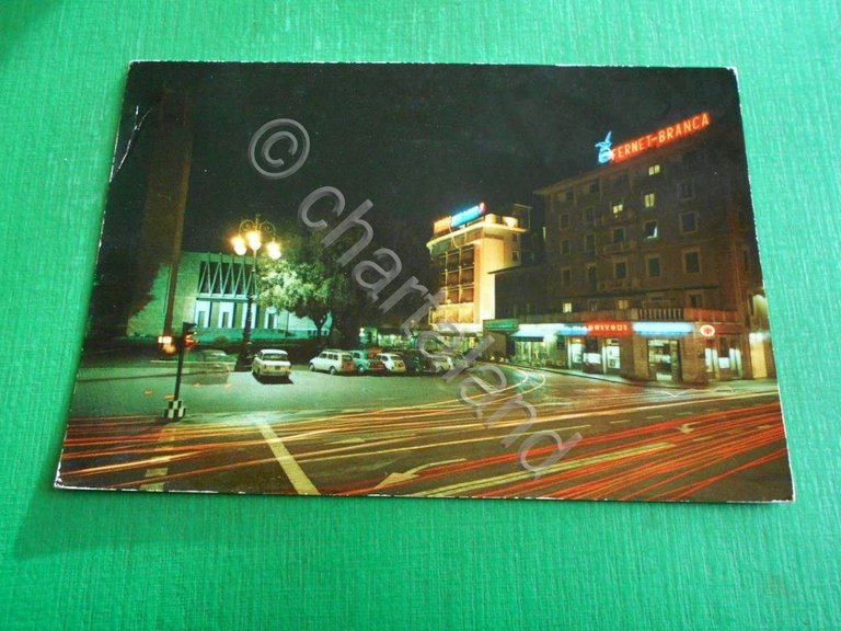 Cartolina Montecatini Terme - Piazza del Popolo ( notturno ) …