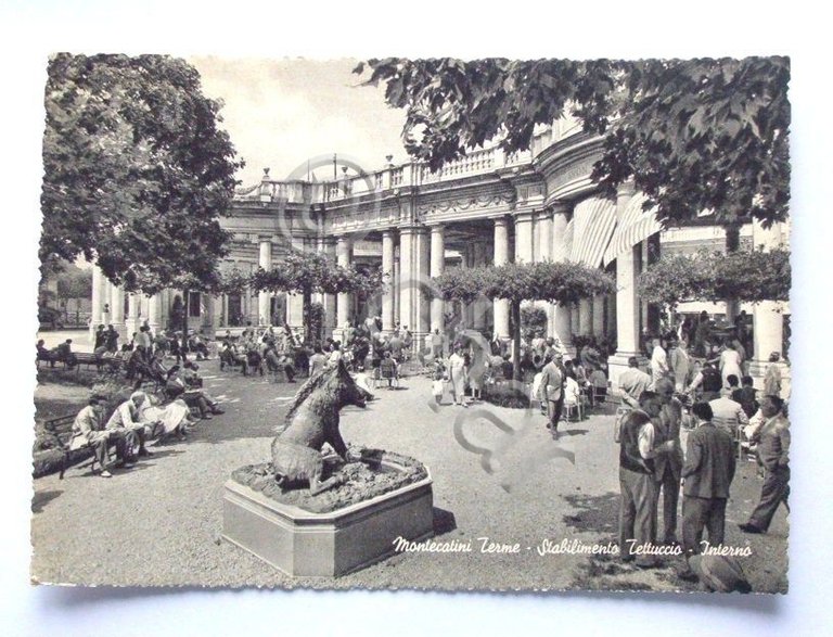 Cartolina Montecatini Terme - Stab. Tettuccio 1950 ca