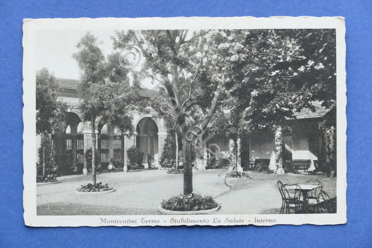 Cartolina Montecatini Terme - Stabilimento La Salute - Interno - …