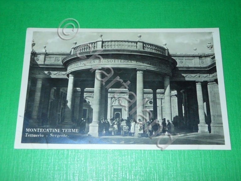 Cartolina Montecatini Terme - Stabilimento Tettuccio - Sorgente 1930 ca.