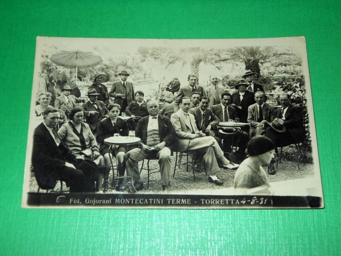 Cartolina Montecatini Terme - Torretta - Foto di gruppo ( …