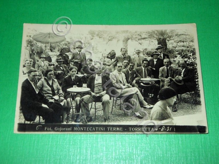 Cartolina Montecatini Terme - Torretta - Foto di gruppo ( …