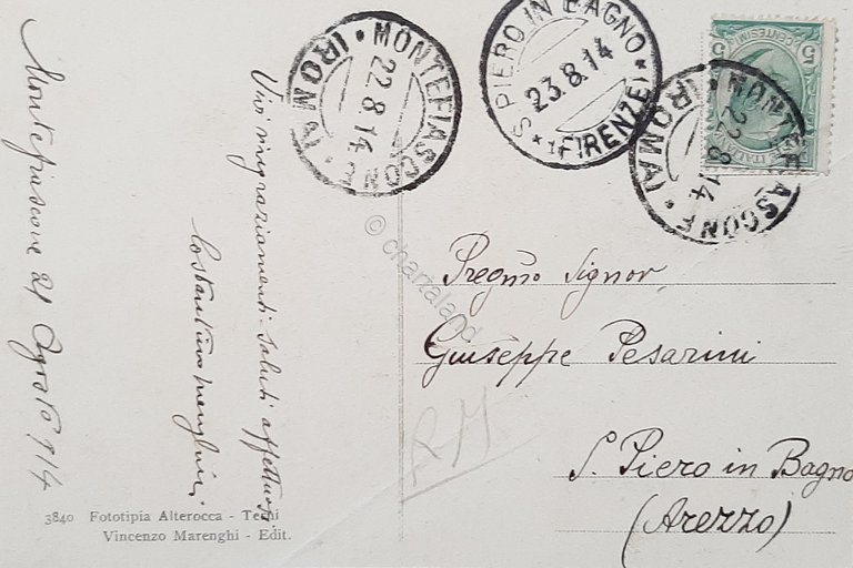 Cartolina Montefiascone - Veduta del Duomo dalla Via P. Umberto …