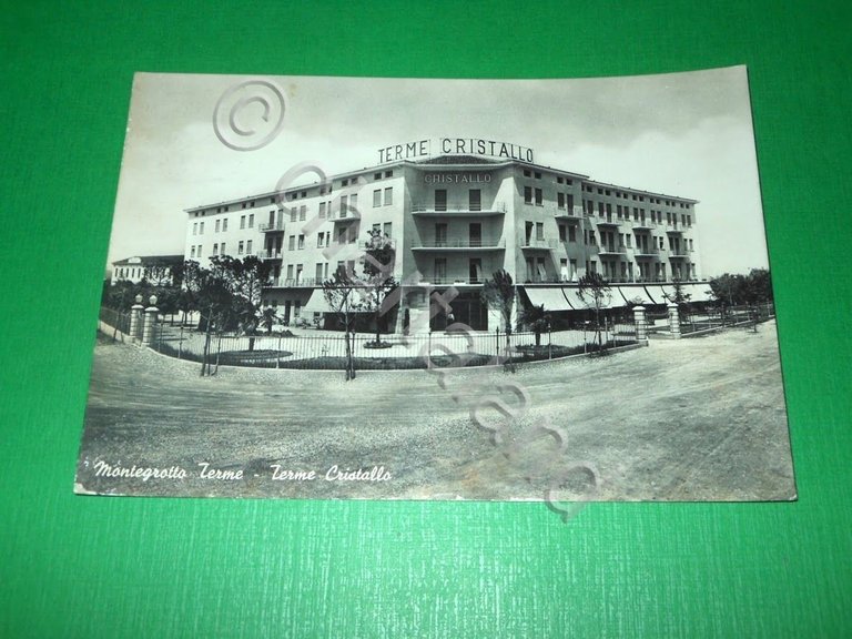 Cartolina Montegrotto Terme - Terme Cristallo 1955 ca | Immagine Gallery 2