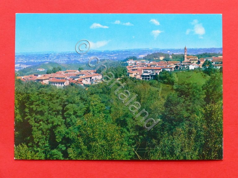 Cartolina Montemarzo d'Asti - Panorama - 1970 ca.