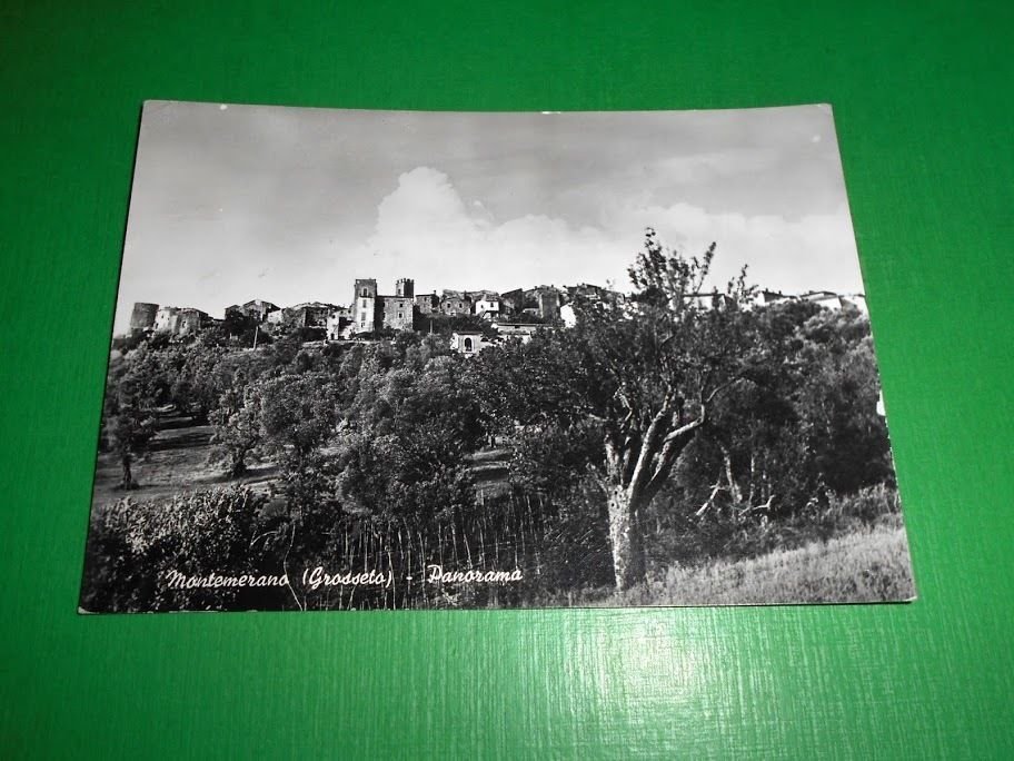 Cartolina Montemerano ( Grosseto ) - Panorama 1967.
