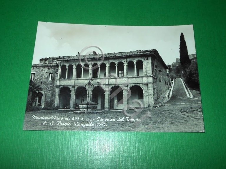 Cartolina Montepulciano - Canonica del Tempio di S. Biagio 1955 …