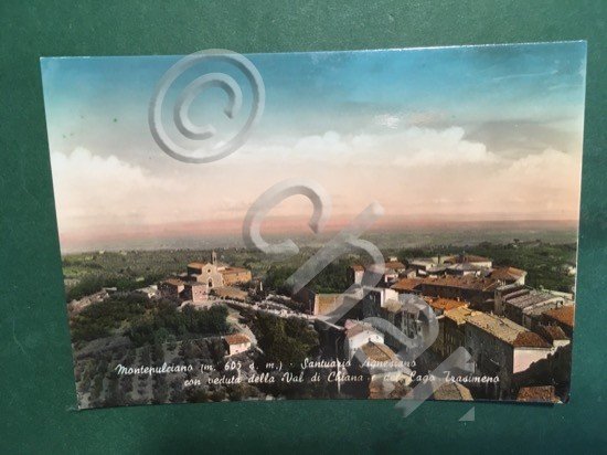 Cartolina Montepulciano - Santuario Agnesiano con Veduta - 1960 ca. | Immagine Gallery 2