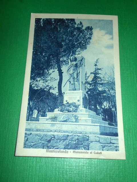 Cartolina Monterotondo - Monumento ai Caduti 1934.