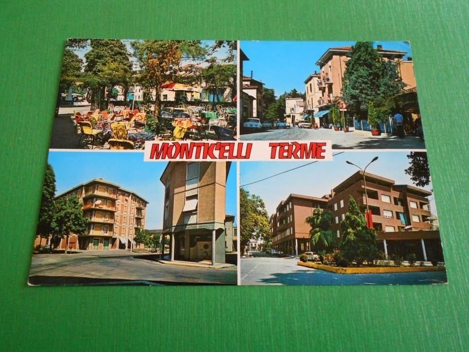 Cartolina Monticelli Terme ( Parma ) - Vedute diverse 1975.