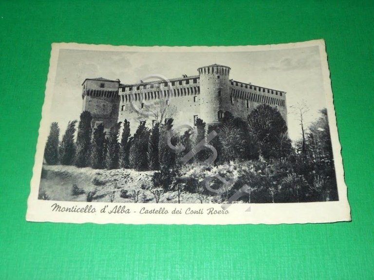 Cartolina Monticello d'Alba ( Cuneo ) - Castello dei Conti …