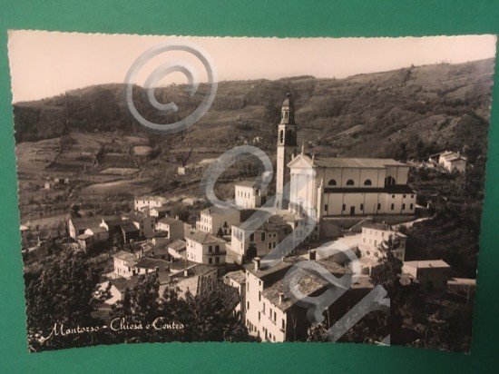 Cartolina Montorso - Chiesa e Centro - 1964