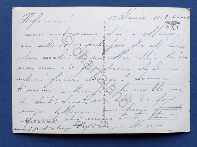 Cartolina Monza - Il Palazzo di Giustizia - 1935 ca.