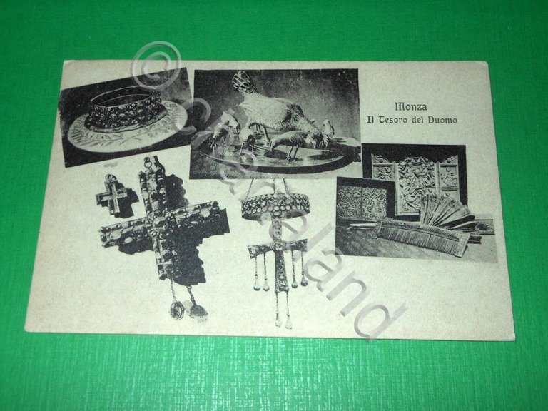 Cartolina Monza - Il tesoro del Duomo - vedute diverse …