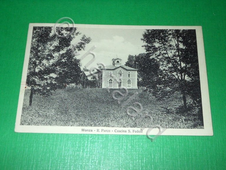 Cartolina Monza - R. Parco - Cascina S. Fedele 1915