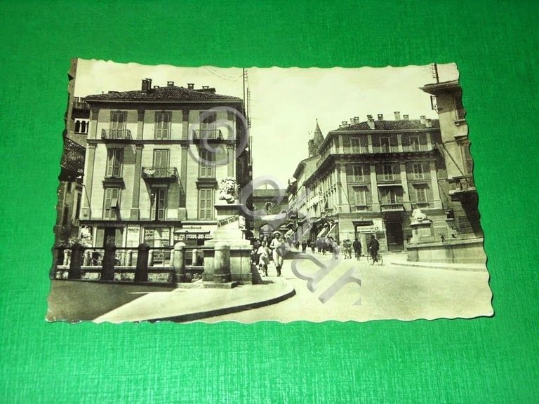 Cartolina Monza - Via Vittorio Emanuele - Ponte dei Leoni …
