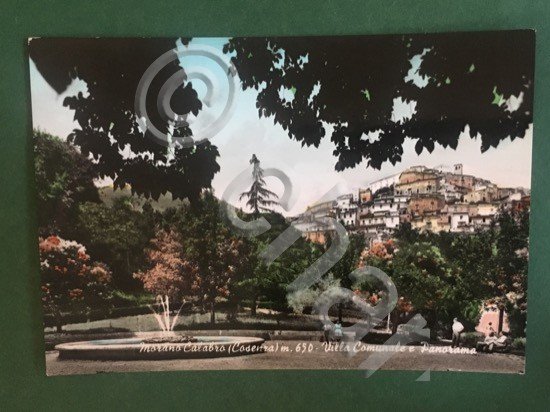 Cartolina Morano Calabro - Cosenza - Villa Comunale E Panorama …